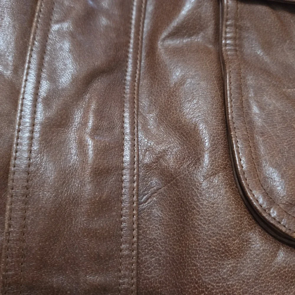 Vintage Madison Creek Outfitters Leather Western Ranch Field Jacket Mens XL